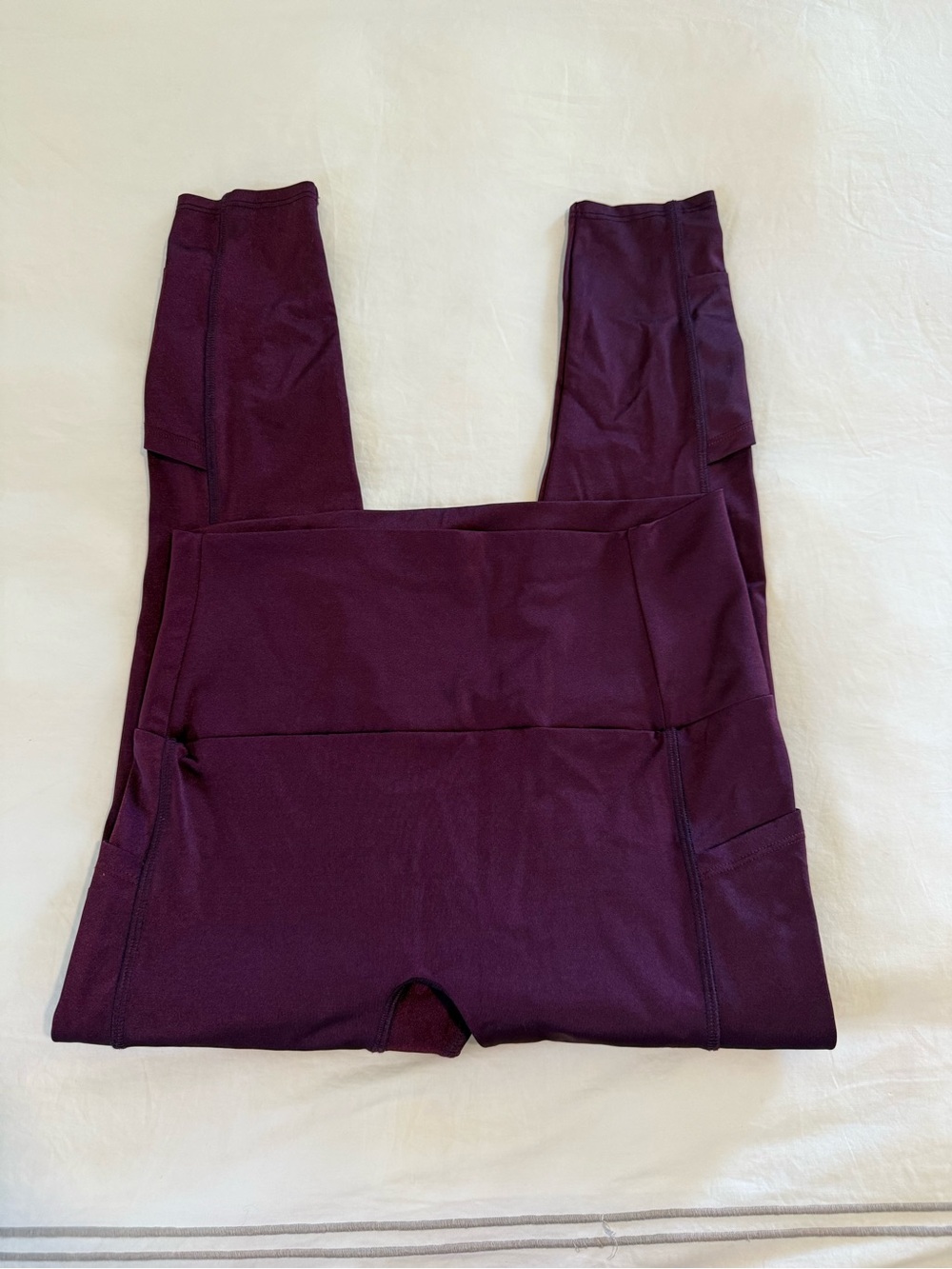 K-DEER High Rise Side Pockets Sneaker Length Legging Size L